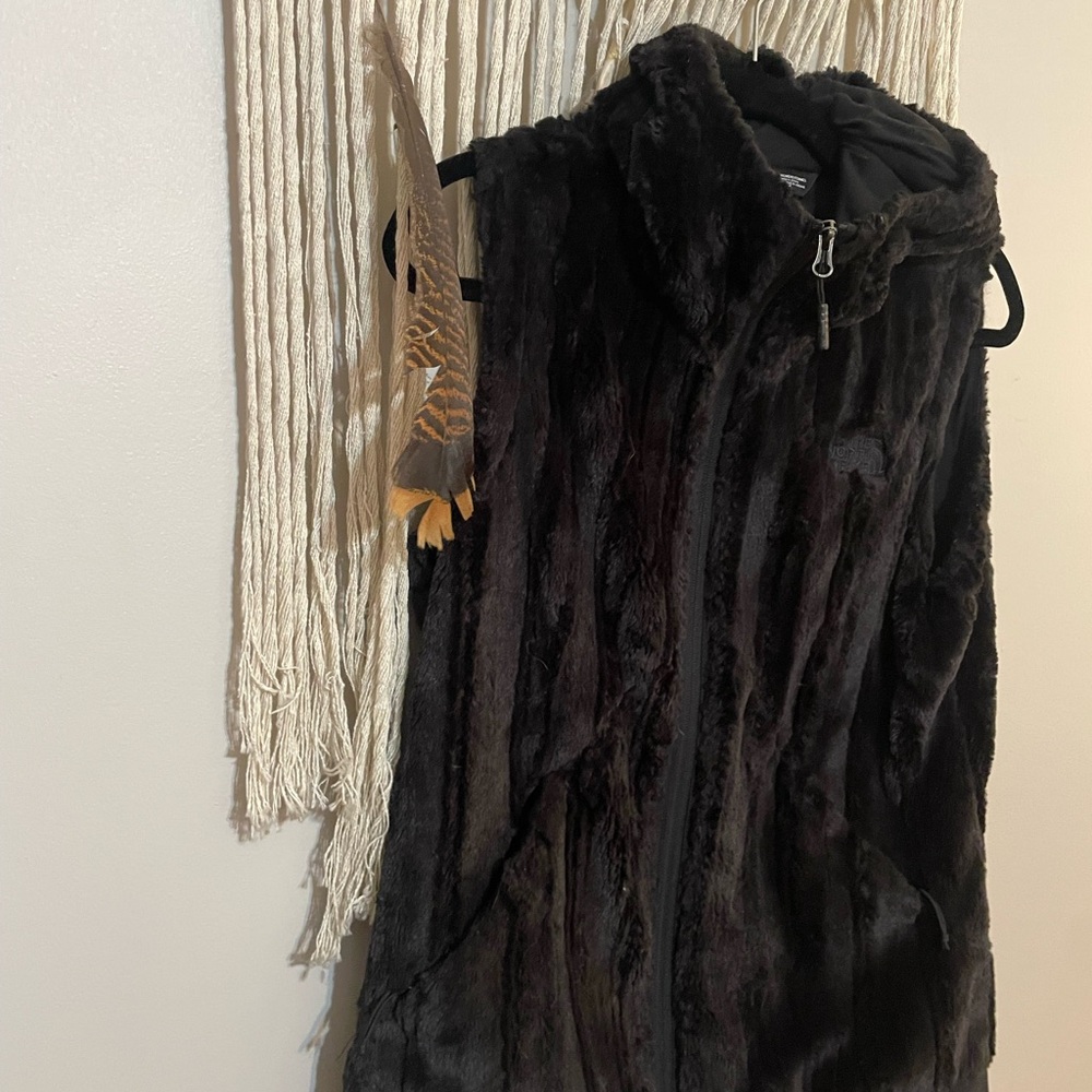 The North Face Women's Black Faux Fur Vest